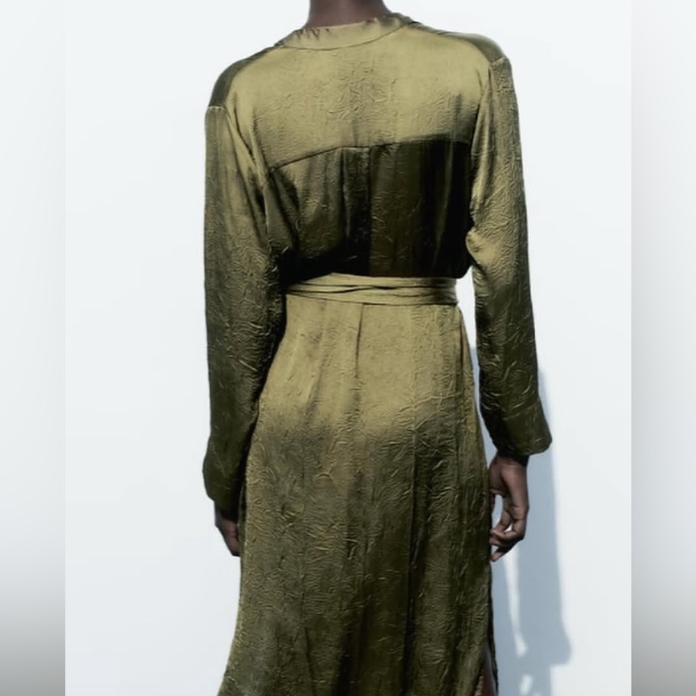 olive green satin dress zara Zara | Dresses | Zara Olive Green Satin Dress